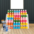 thumbnail image 6 of 6-Tier Acrylic Paint Storage Box, 24-Slot Paint Brush Holder for Storing 2 Oz Paint Bottles, Paint Tubes, 6 of 6