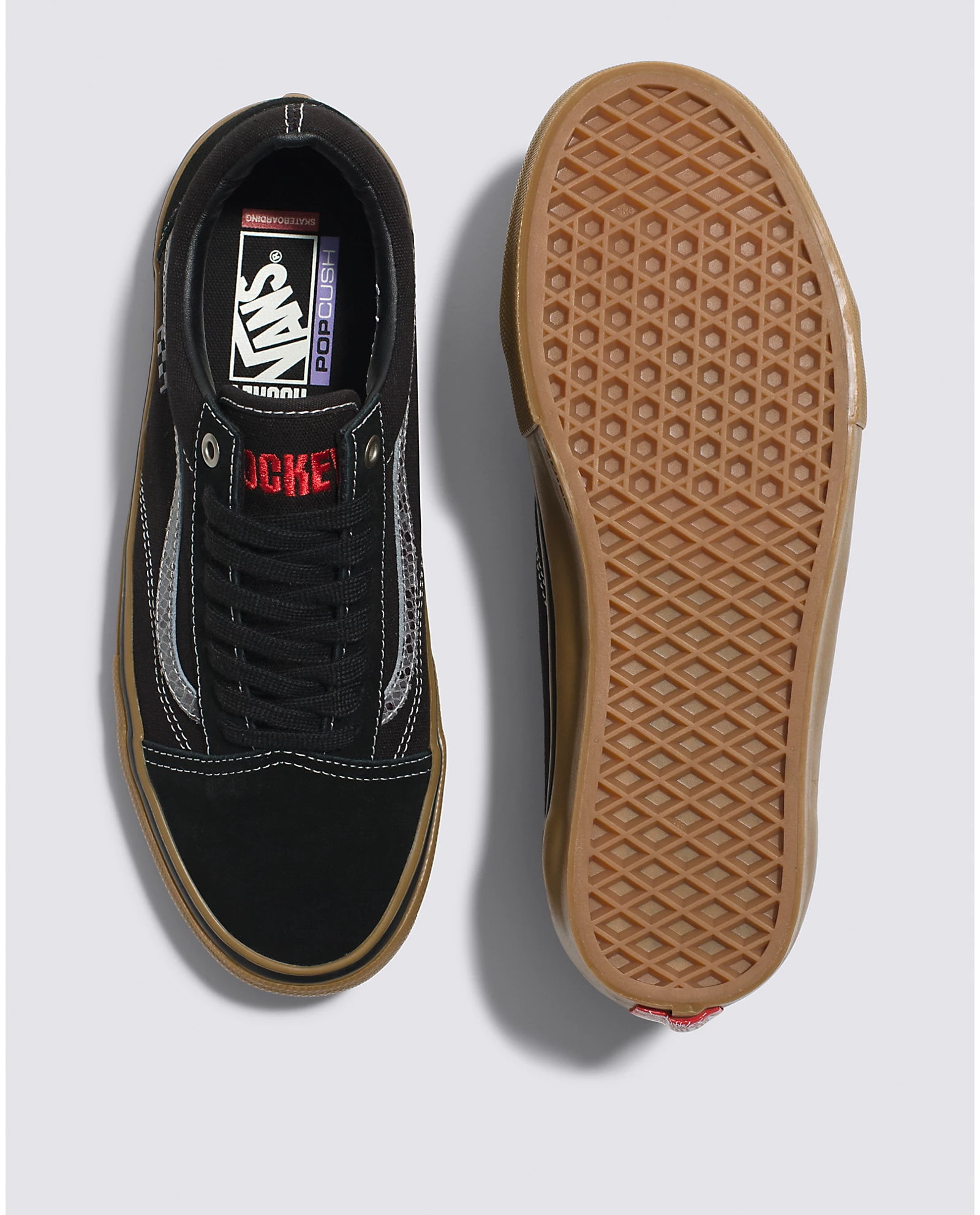 Vans X Hockey Skate Old Skool Black/Snake Shoe Size 8 US Man