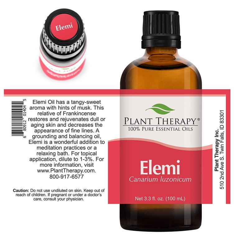 Plant Therapy Essential Oils Elemi 100 mL (3.3 oz) 100% Pure, Undiluted,  Therapeutic Grade - Walmart.com