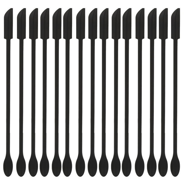 Espátula de maquillaje, 15 piezas Espátula de maquillaje Espátula de belleza doble Mini espátula Diseño exquisito