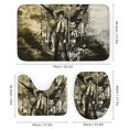 thumbnail image 3 of Death Note 4PCS Bathroom Sets Shower Curtain Sets with Toilet Lid Cover, U-Shaped Mat And Bath Mat, 3 of 8