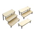 thumbnail image 6 of Wooden Display Riser Step Stand Toys Action Figure Holder Ladder Perfume Shelf - Wood, 3 Layer, 6 of 7