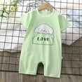thumbnail image 2 of KAOOCXU Lovely Onesie For Boys Cartoon Animal Printed Short Sleeve O-Neck Summer Romper Cotton Bodysuit For 1-18 Months Designed Cozy Breathable Daily Wear, 2 of 3