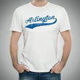 thumbnail image 4 of UGP Campus Apparel Arlington City Baseball Script Basic Cotton T-Shirt - X-Large - White, 4 of 6
