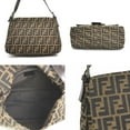 thumbnail image 3 of Pre-Owned FENDI Shoulder Bag Zucca Mamma Bucket Canvas Leather Brown Women's e60171g (Good), 3 of 5