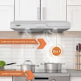 thumbnail image 3 of Campana Cocina Extractora Purificadora 70x44x12.4 cm GUTSTARK Acero Inox 200 A 300 m3/h, 3 of 7