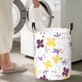 thumbnail image 4 of ZNDUO Round Laundry Basket, Waterproof Collapsible Laundry Baskets with Handles, Medium Size - Fashion Floral Graffiti Art Pattern, 4 of 8