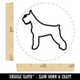 thumbnail image 2 of Giant Schnauzer Dog Outline Self-Inking Rubber Stamp Ink Stamper - Black Ink - Mini 1/2 Inch, 2 of 7