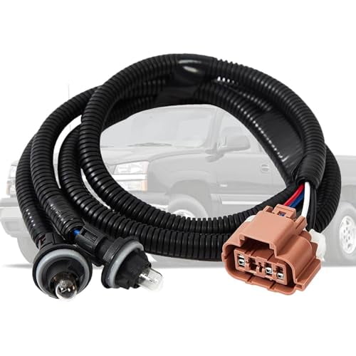 Rear Bumper License Plate Light Harness,Fit for Chevy Classic Silverado GMC Classic Sierra 1999-2007, Fit for Chevy Avalanche 2002-2006, Replace 15768809 15764121