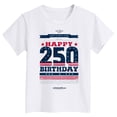 thumbnail image 5 of GEWSEY Kids 250 Anniversary USA Shirts 250 Year American Flag Tshirt Boys and Girls Happy 250th Tee 4th of July Tops 2-3 Years White, 5 of 5