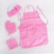 thumbnail image 5 of Delantales para Niños Conjunto de Gorro Y Delantal de Chef para Niños, Manopla para Horno, Almohadilla Caliente, Juego de Simulación, Disfraz de Chef, Rosa, 5 of 7