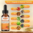 thumbnail image 7 of Berberine Supplement, 1500mg Organic Berberine Liquid Drops with Ceylon Cinnamon, Bitter Melon, Sugar-Free & Vegan Supplement Supports Immune System & Gastrointestinal Care, 7 of 7