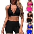 thumbnail image 1 of Fanxing Two Piece Swimsuits Women High Waisted Bikini Tummy Control Bathing Suits Swimwear 2025 Navy,L, 1 of 8