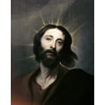 thumbnail image 2 of Van Dyck, Anthony 26x32 Black Ornate Wood Framed with Double Matting Museum Art Print Titled - Jesus Holy Christ, 2 of 4