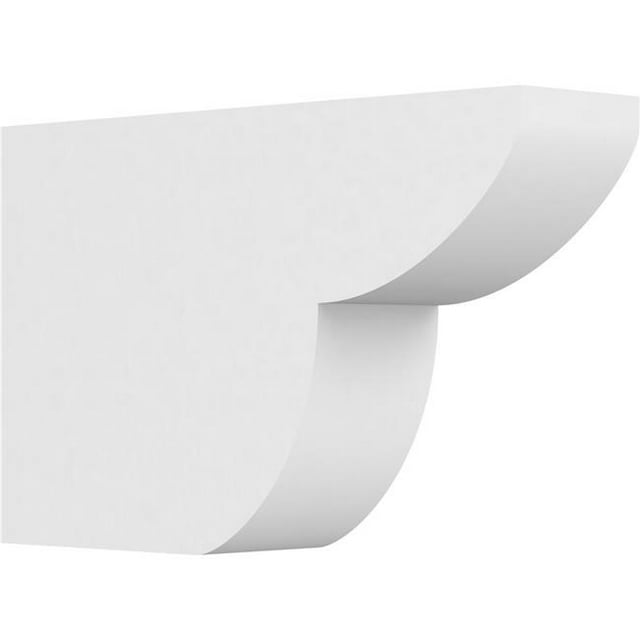 Ekena Millwork RFTP04X10X16CRE 10 x 4 x 16 in. Standard Crestline Architectural Grade PVC Rafter Tail