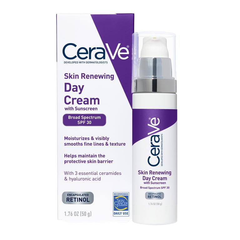 CeraVe Skin Renewing Day Cream with Sunscreen SPF 30, 1.76 oz photo 1