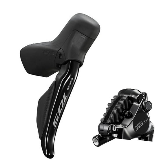 Freno de disco hidraulico trasero derecho para bicicleta Shimano 105 DI2 ST-R7120/BR-7170 gris oscuro M