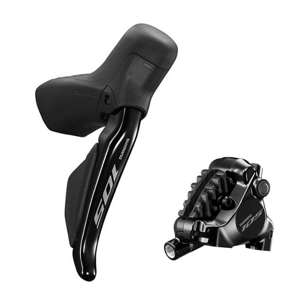 Freno de disco hidraulico trasero derecho para bicicleta Shimano 105 DI2 ST-R7120/BR-7170 gris oscuro M