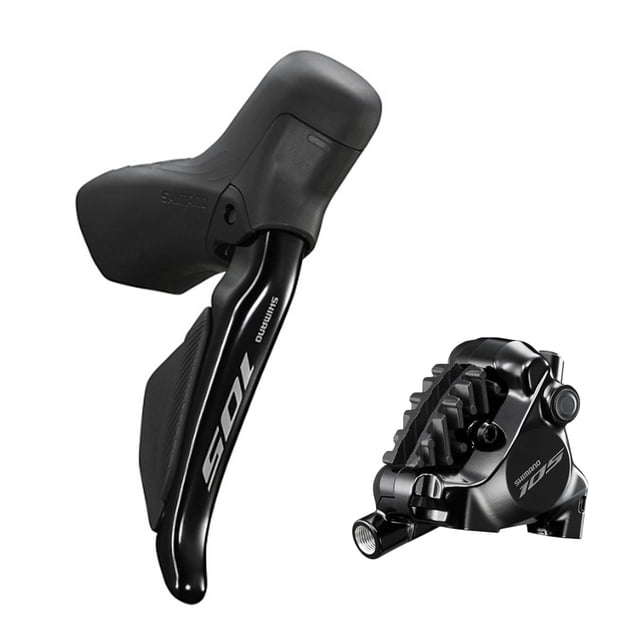 Freno de disco hidraulico trasero derecho para bicicleta Shimano 105 DI2 ST-R7120/BR-7170 gris oscuro M