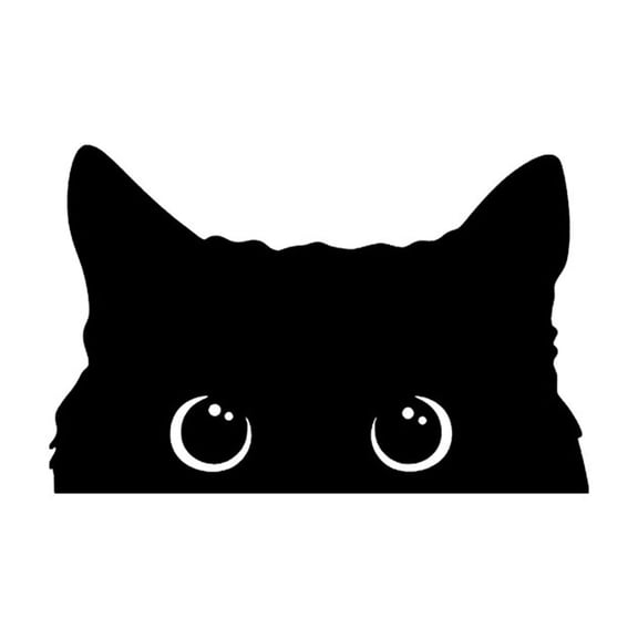 Car Exterior Decoration Waterproof Sticker Car Bumper Sticker Funny Peeking Cats Sticker 5.9x3.8inch for Car Truck