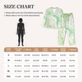 thumbnail image 4 of Pofeuu Green And Gold Abstract Marble Print Womens Pajamas Set Long Sleeve Sleepwear Button Down Nightwear Soft Pj Lounge Sets Button Down Pajamas Women-Small, 4 of 7