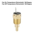 thumbnail image 4 of Unique Bargains Universal Car Radiator Engine Cooling Fan Temperature Thermo Sensor Switch 3/8' NPT 180 Degree on 165 Degree Off, 4 of 6