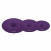 Rachael Ray Set of 3 Suction Lids 7.5-Inch, 9.25-Inch, & 11.25-Inch, Purple