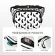 thumbnail image 5 of Fotbe Black Rabbit Cangurera Cuadrada con Estampado de Doble Capa, Bolsa de Cintura Ajustable Mini para Hombres y Mujeres, 5 of 9