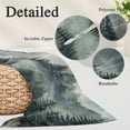 thumbnail image 3 of Green Mountain Body Pillow Covers 20"x54", Misty Forest Nature Woodland Pine Tree Landscape Soft Brushed Microfiber Breathable Throw Pillow Covers, Pillowcase with Zipper for Couch Sofa Bedroom, 3 of 9