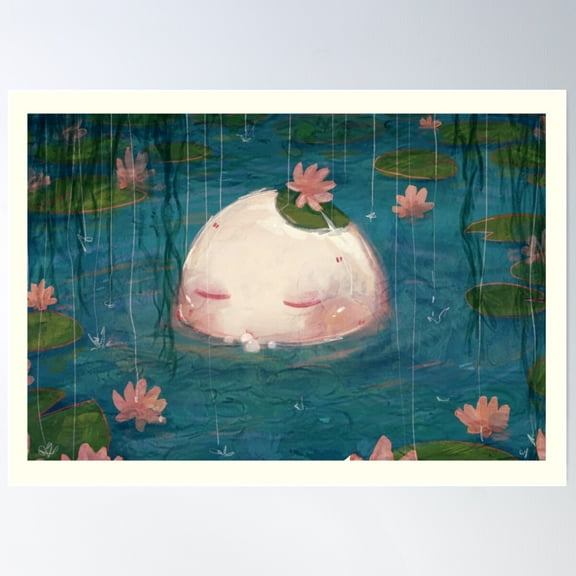 egg in the pond Poster, 8x12 UNFRAMED