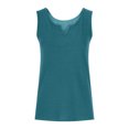 thumbnail image 5 of aidice Cotton Tank Top for Women Fitted Sleeveless Breathable Tanks Solid Color Summer Casual Top, 5 of 6
