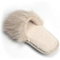 thumbnail image 4 of Pupeez Cozy Chic Fuzzy Slippers for Girl's - Fizzy Hair Top with Faux Fur Body, Comfortable & Relaxing, 4 of 7