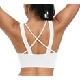 thumbnail image 2 of LWP YOGA Women's Strappy Sports Bras Padded Yoga Top Criss Cross Back Cami Fitness Workout, 2 of 11