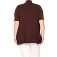 thumbnail image 4 of Women's Plus Size Solid Open Front Vest Cardigan, 4 of 4