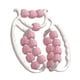 thumbnail image 2 of Rodillo de masaje de 20 ruedas para fascia, relajación muscular, rodillo de mano con abrazadera de 360 ​​grados para piernas Rosa, 2 of 9