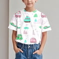 thumbnail image 2 of VOAVEKE T-Shirt d'Été Uni pour Tout-Petits, Haut Décontracté pour Enfants, T-Shirt Tendance pour Enfants, T-Shirt Imprimé Col Rond Confortable, Blouse à Manches Courtes Décontractée, 2 of 5
