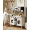 thumbnail image 5 of Robud Kids Play Kitchen, Wooden Toy Kitchen with Planting Box, Montessori Pretend Set for Toddlers 3+, 5 of 13