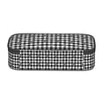 thumbnail image 5 of Uemuo Black Tartan Plaid Printed Large Pencil Case, Big Capacity Pencil Pouch Stationery Pen Bag, Storage High Capacity Bag Pouch Holder Box Organizer, Marker Pen Case, 5 of 9
