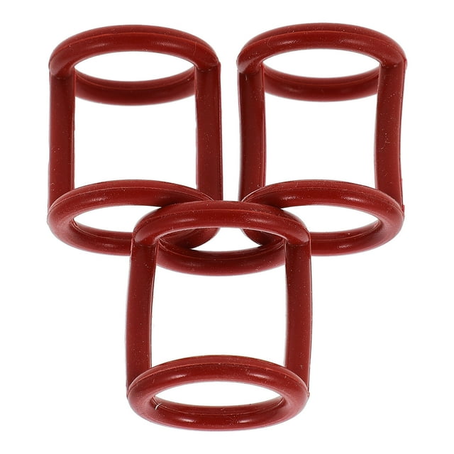 Greenadscape 3 Pcs Pièce de Machine à Crème Glacée Anneau en Silicone Rouge Conçu pour Saveur Pure et