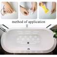 thumbnail image 4 of Yuarrent Alfombrilla antideslizante para suelo de ducha, resistente al desgaste, segura y cómoda para ducha de baño, antideslizante Juegos de accesorios de baño blanco 12 piezas, 4 of 4
