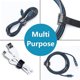 thumbnail image 4 of Paquete de 50 bridas para cables negras reutilizables, cintas para cables con gancho y bucle para organizar los cables, 4 of 4