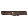 thumbnail image 2 of Snap On Soft Hand Floral Embossed Vintage Cowhide Full Grain Leather Casual Belt, 2 of 4