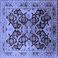 thumbnail image 1 of Ahgly Company Indoor Square Oriental Blue Traditional Area Rugs, 7' Square, 1 of 4