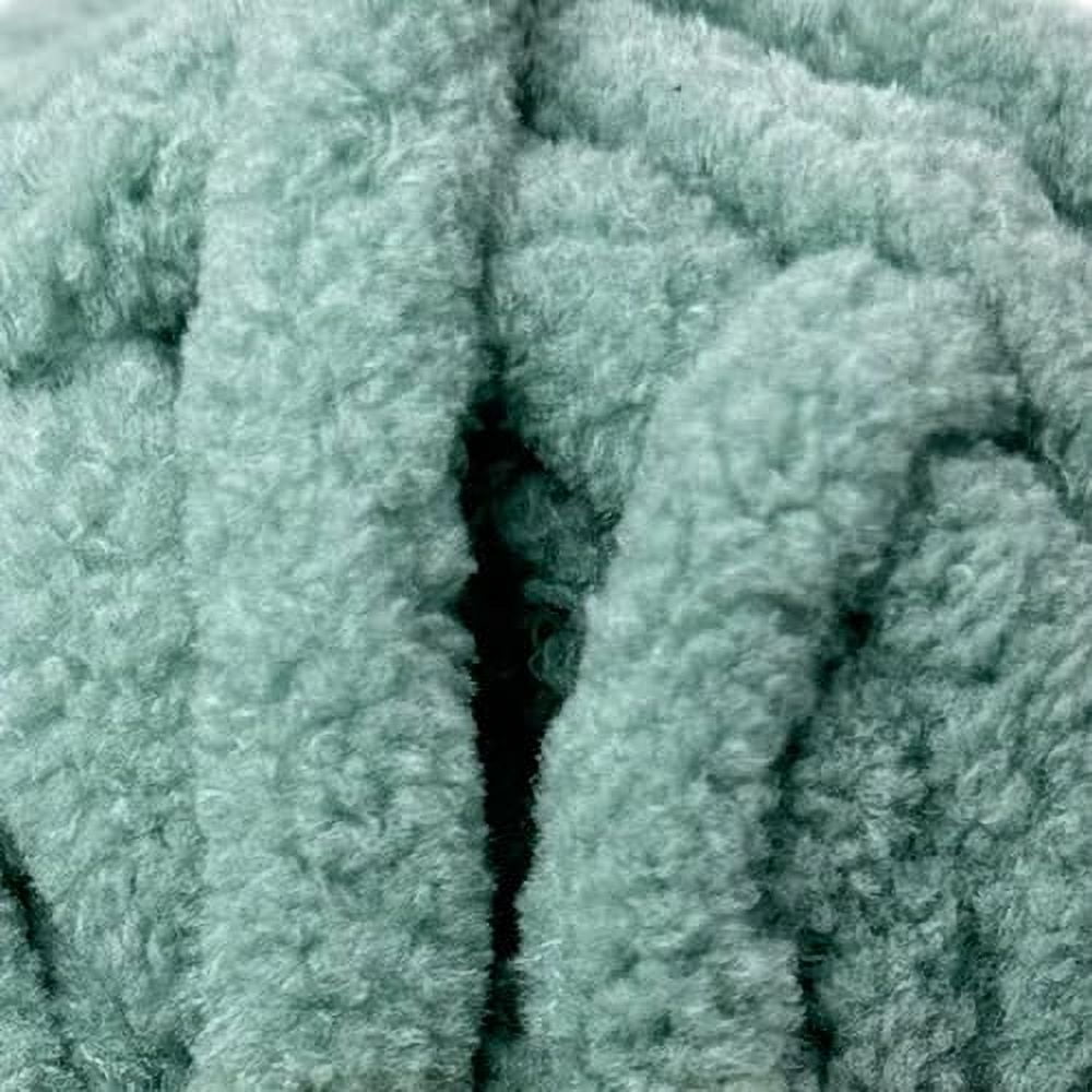 Chunky Chenille Yarn by Troyarn,Super Bulky, Soft, Fluffy Plush Yarn Crocheting, Knitting, Hand Knitting, Blanket Making, Jumbo Skeins for Arm Knitting, Home Décor-4x200gr / 4x28yd(121103-Mint)