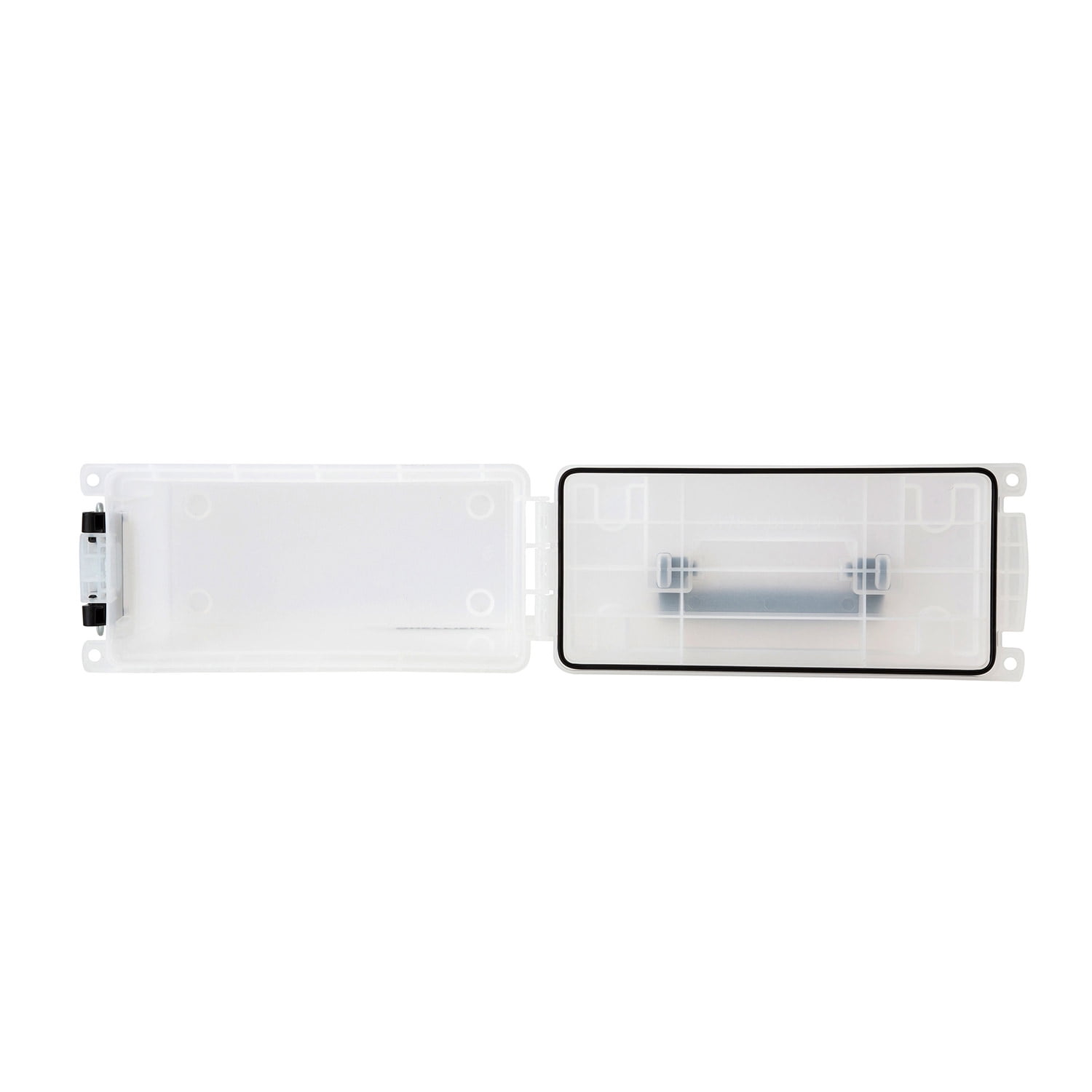 (2 pack) Logix Craft Storage Box, Frost White, 11.5 x 5.06 x 7.25 inch