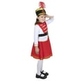 thumbnail image 3 of Dress Up America Girls Drum Majorette Costume – Kids Marching Band Uniform Outfit, Red, Toddler 2, 3 of 4