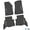 Black w/ Tan Insert, variant on Flextread Floor Mats for 21-24 Jeep Wrangler 4xe - Mopar Licensed Factory Fit - Black w/ White Wrangler Insert - 100% Made in USA