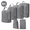 Grey Six-piece Set, variant on Travel Compression Packing Cubes Set – Lightweight Waterproof Organizer Bags for Clothes, Shoes, and Accessories – Space-Saving Vacuum Design for Luggage and Carry-On
