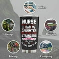 thumbnail image 5 of Black Nurse Costume Black History Month Gift Tumbler Travel Print Coffee Mug Stainless SteelGift Idea for Balck Women Nurse Friend Birthday Party Nurse Day, 5 of 6