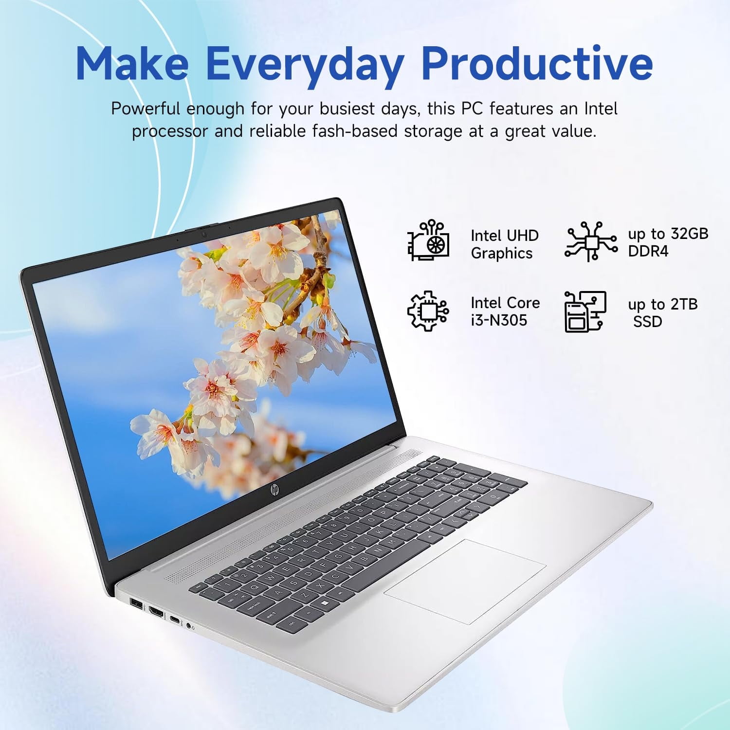 HP Notebook Laptop for Business Student, 17.3